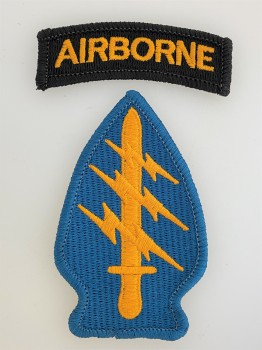 U.S. Vietnam war  Special Forces patch with Airborne tab. Colour issue