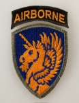 U.S. WW2 13th Airborne Division patch with Airborne tab