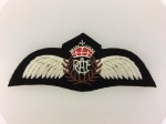 WWII Royal Canadian Air Force Pilot's cloth wings.