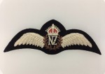 WWII Royal New Zealand Air Force Pilot's cloth wings.