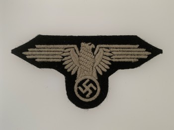 Waffen S.S. enlisted man's  cloth embroidered arm eagle