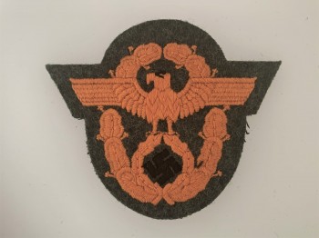 Feldgendarmerie enlisted man's cloth embroidered arm eagle