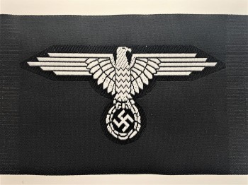 Waffen S.S. enlisted man's  silk woven  arm eagle