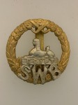 South Wales Borderers  metal cap badge