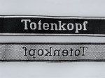 Waffen S.S. 'Totenkopf'  cuff title. Exceptional quality