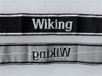 Waffen S.S.  WIKING silk woven cuff title. Exceptional quality
