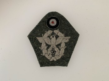 Feldgendarmerie  Enlisted mans N.C.O's cloth embroidered cap eagle and cockade