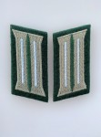 Army Infantry enlisted man's embroidered collar patches