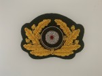 Army General's hand embroidered cap wreath and cockade