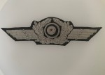 Luftwaffe Officer's hand embroidered cap wreath and cockade