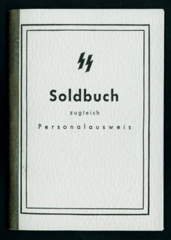S.S 'Soldbuch' (Pay Book)