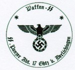 Waffen S.S. Panzer Division Gotz von Berlichingung military rubber hand stamp