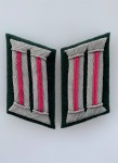Army Panzer Officer's collar patches. PINK PIPED