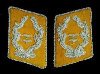 Luftwaffe Obertleutnant collar patches for Flight section Luftwaffe Obertleutnant collar patches for Flight section