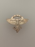N.S.F.K. Flying Corps membership lapel badge in silvered finish