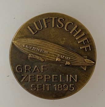 Graf Zeppelin Airship  Commemorative Workers  Badge.