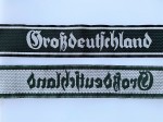 Army Grossdeutschland cuff title in gothic script