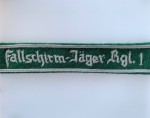 Luftwaffe Fallschirmjager Regt. 1 cuff title