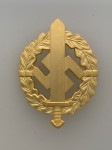 S.A.  Sports Badge in Gold