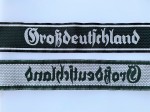 Army Grossdeutschland Officer's 'Bevo' cuff title in gothic script