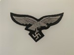 Luftwaffe Hermann Goring Division Officer's hand embroidered breast eagle