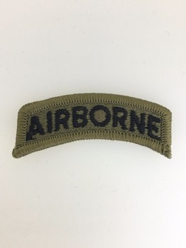U.S. Vietnam period Airborne cloth shoulder title. Subdued