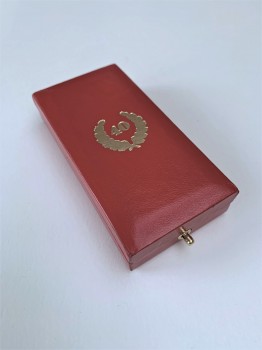 Presentation Case for the Faithful Service Decoration in Gold for 40 years