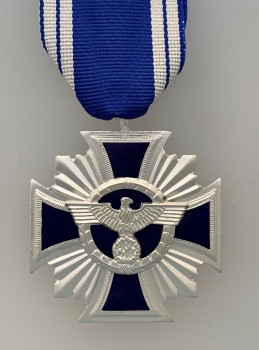 N.S.D.A.P. 15 Year Long Service Cross in silver and blue enamel