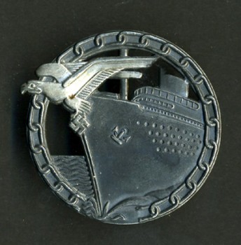 Kriegsmarine Blockade Breaker Badge - Meybauer type. ORIGINAL QUALITY.