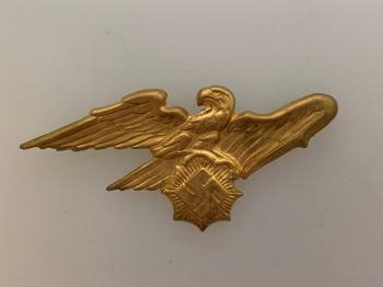 Luftschutz General's  metal cap eagle for the visor cap