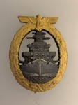 Kriegsmarine Fleet badge  Badge Meybauer type. ORIGINAL QUALITY.