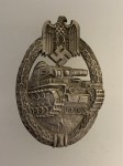 Army Tank Assault badge in Silver by Meybauer. ORIGINAL QUALITY.