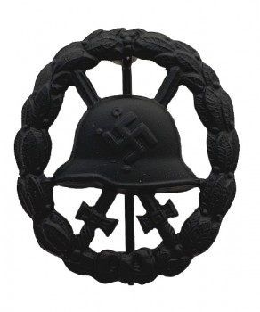 Spanish Civil War Wound Badge Black. Pierced. ORIGINAL QUALITY.