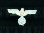 Army medal ribbon bar metal eagle motif
