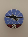 Luftwaffe  Air Defence Radio Operator's enameled lapel badge