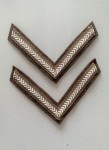 WW1 and WW II British Army Lance Corporal's rank stripes.