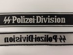 Waffen S.S. 'S.S. Polizei Division' silk woven cuff title- EXCEPTIONAL QUALITY