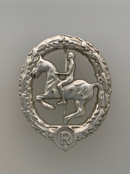 German Horseman's  badge Silver.