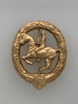 German Horseman's  badge Gold.