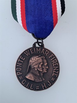 Italian German H.J.  Fascist Youth  meeting  medal.