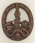 Anti Partisan Combat Badge in Bronze. 2nd type. ORIGINAL QUALITY.