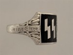 S.S. Officer's enamel Rune ring