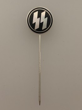 S.S. enameled membership stick pin badge. Large pattern