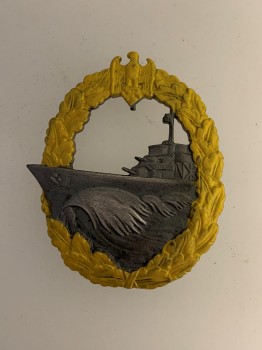 Kriegsmarine Destroyer Badge. ORIGINAL QUALITY.