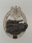 Army or Heer Panzer Tank Assault Badge for 50 Engagements.