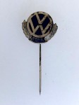 Volkswagen V.W. 100,000 Kilometer lapel badge..