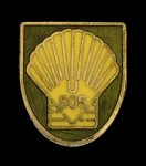Kriegsmarine U505 U Boat or Submarine crewmans enamel lapel badge. SHELL
