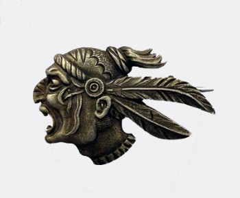 WWI United States 93rd Aero Squadron solid silver badge.