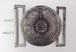 S.S. Officers belt buckle- EXCEPTIONAL AGED FINISH