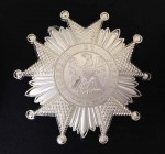 French Legion of Honour- 2nd Empire  Grand Cross or Grand Officer breast star in Silver.